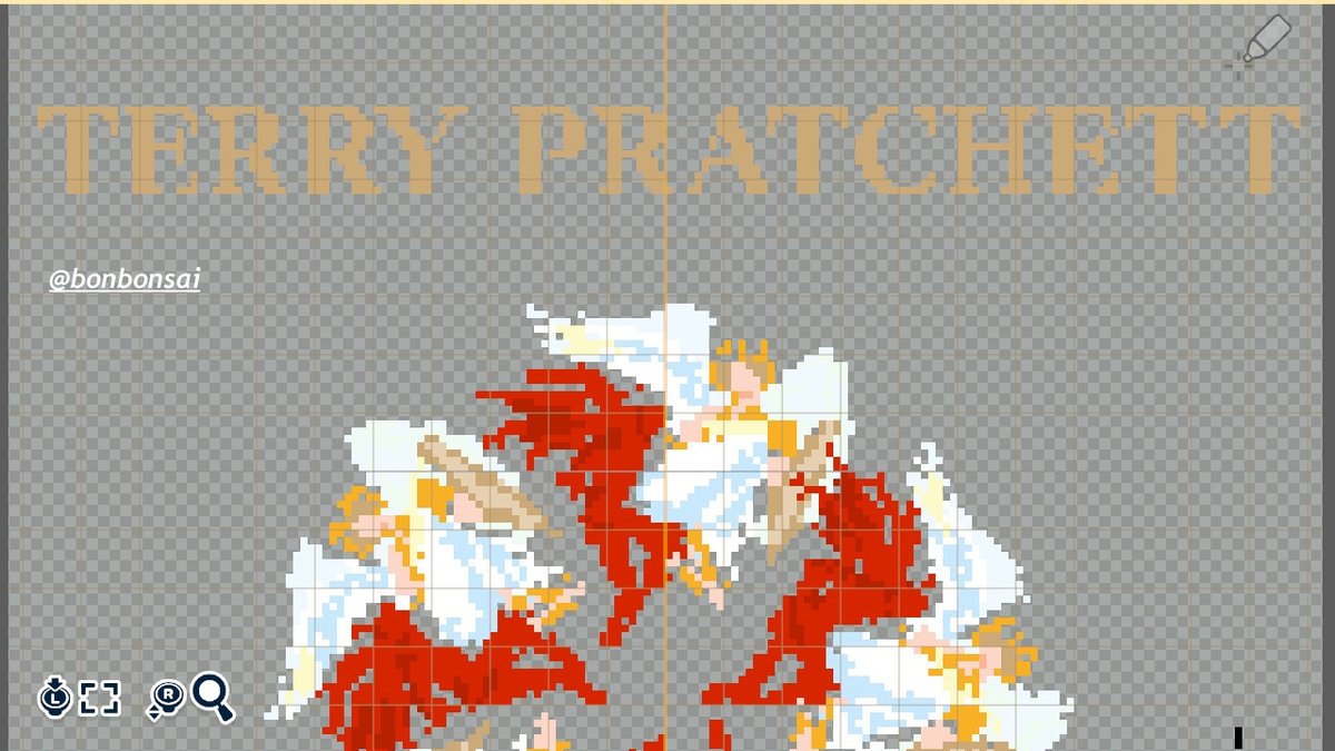 Good Omens Item/Treasure Pixel Grid — Tomodachi Life DIY pattern