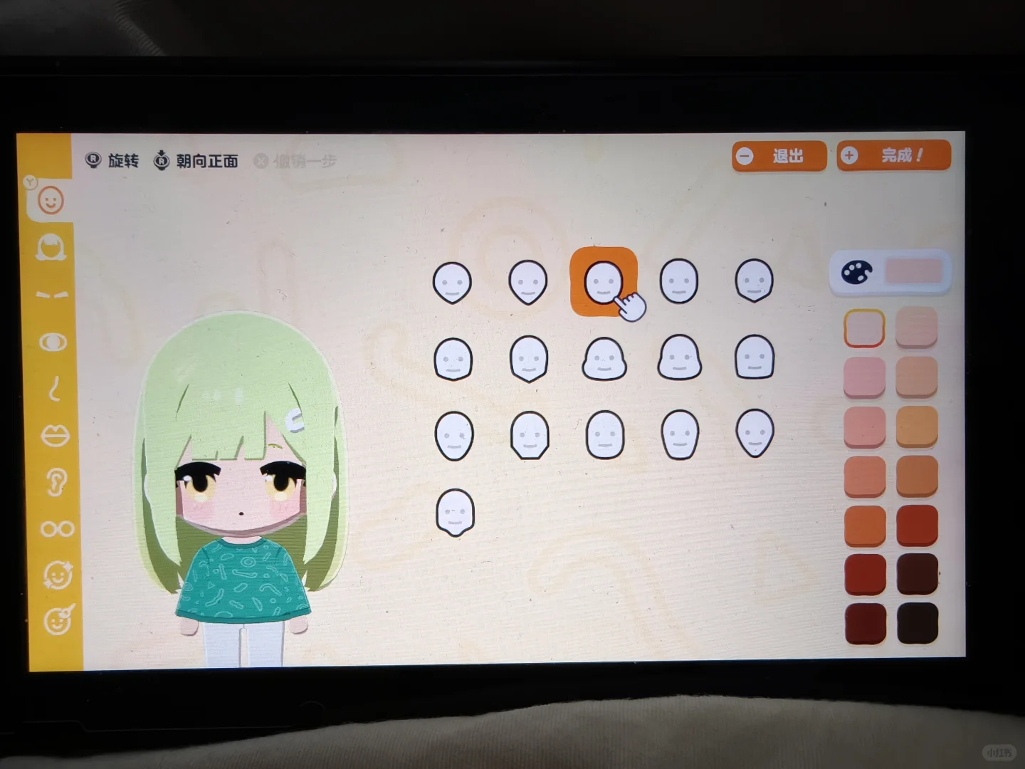 睦（若叶睦）Miiパラメーター完全ガイド（フェイスペイントなし） — トモダチライフ DIY 図案（2枚目）