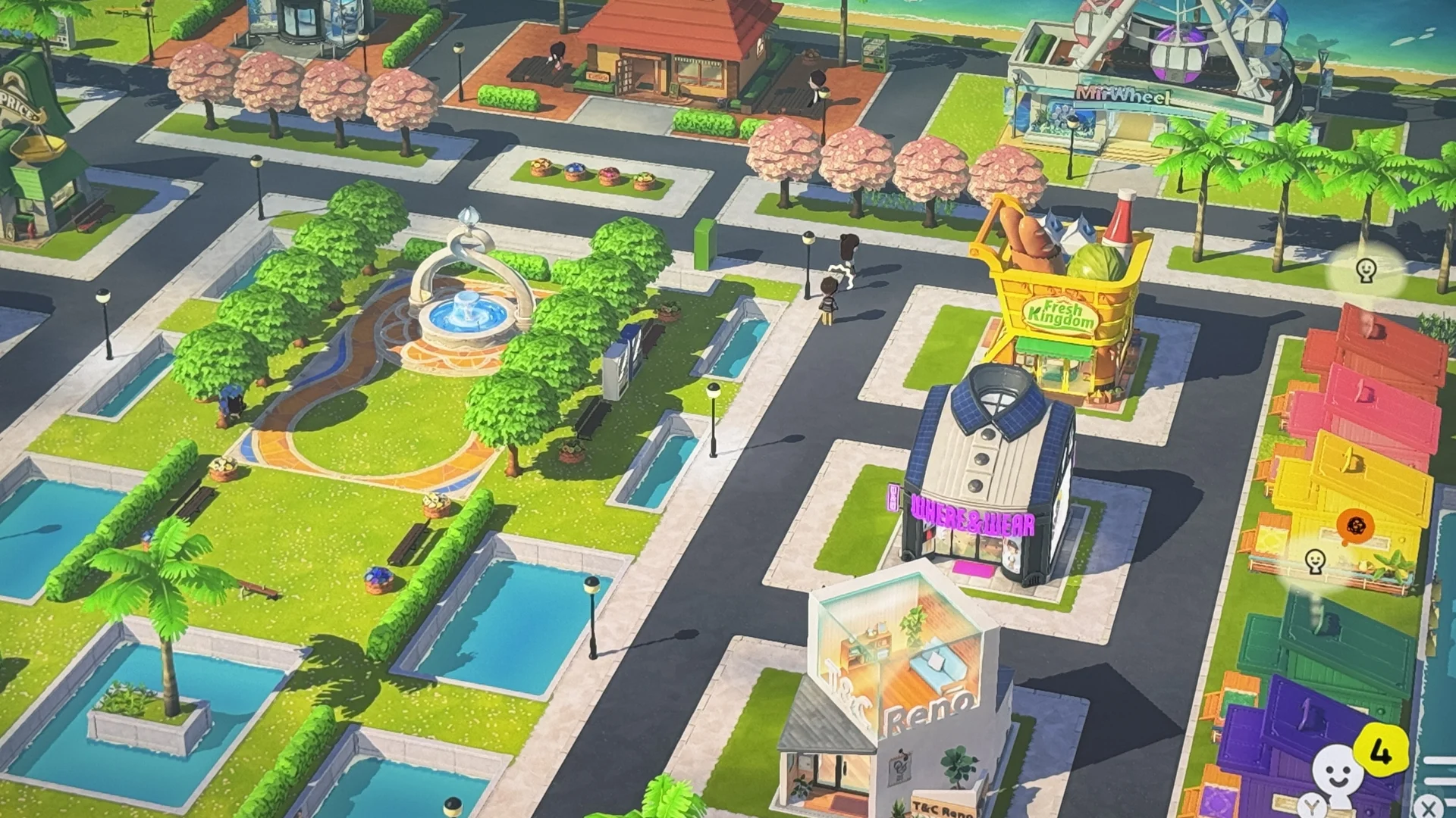 Aménagement d'île Tomodachi Life bien ordonné — Tomodachi Life motif DIY (image 3)
