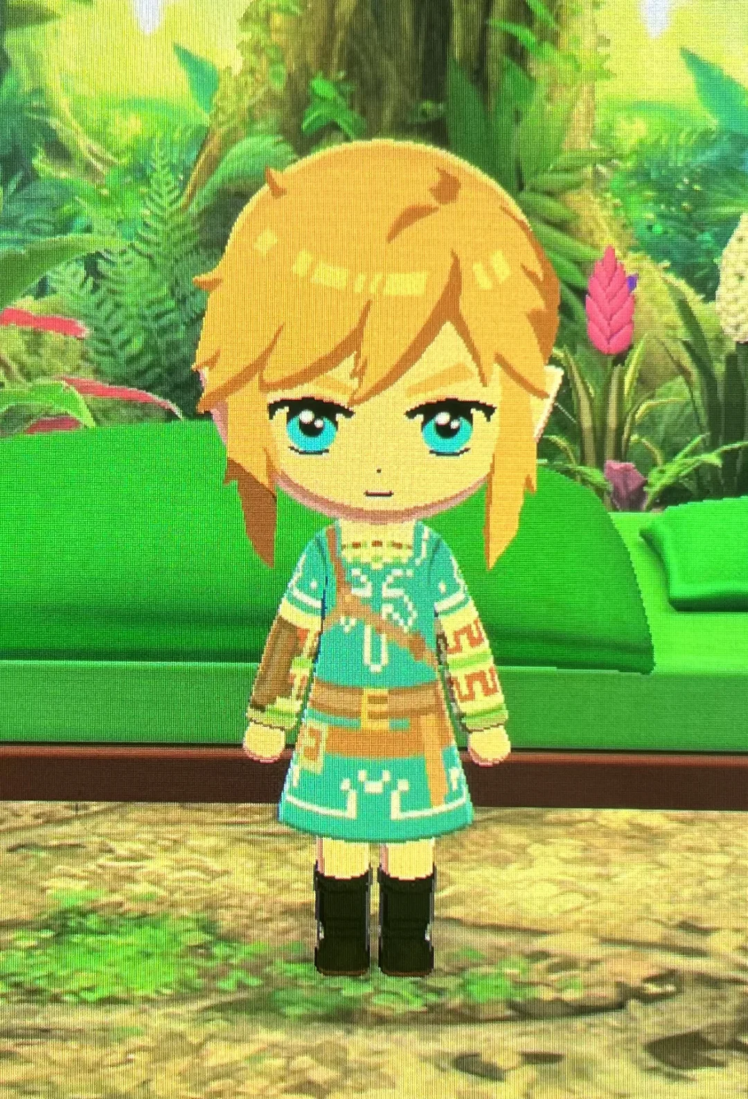 Champion Tunic Reference — Animal Crossing Upscale Method — Tomodachi Life DIY pattern