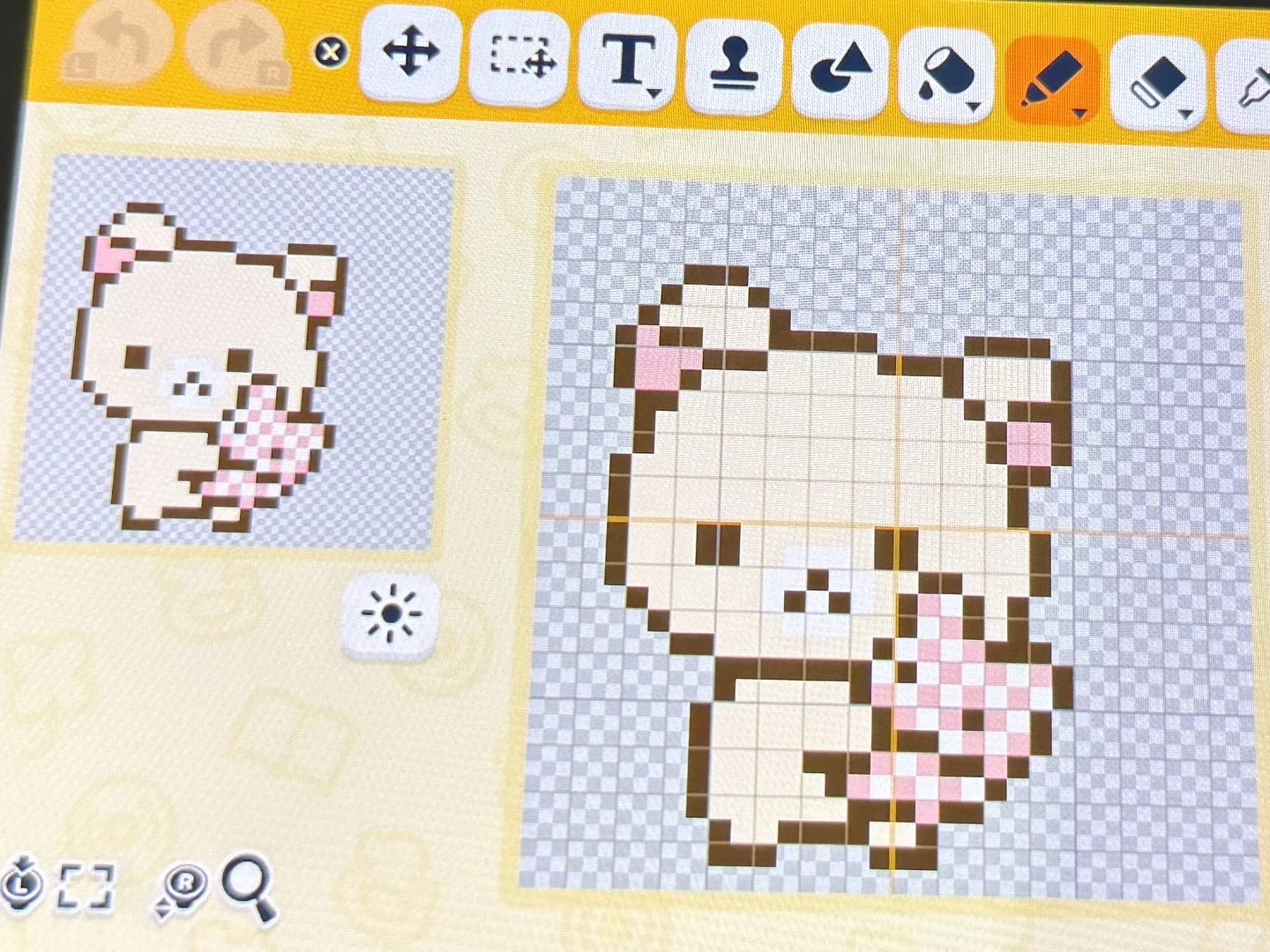クマの水玉パジャマセットパターン — トモダチライフ DIY 図案（3枚目）