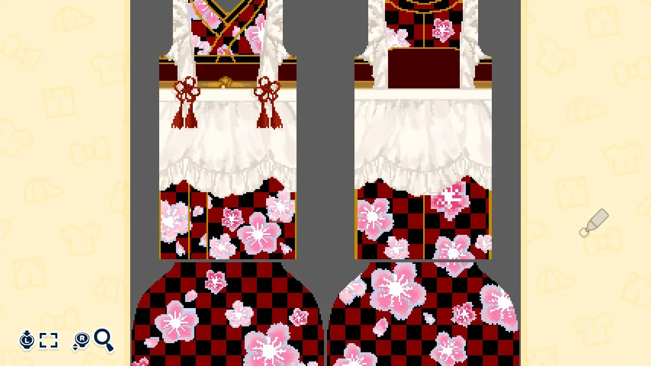 Motif Kimono du Nouvel An Azone — Tomodachi Life motif DIY (image 4)