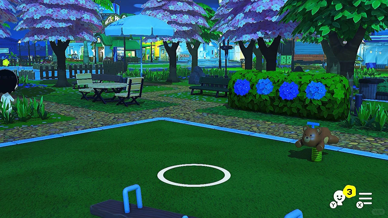 Aménagement de l'île façon forêt avec feuille de motif en grille incluse — Tomodachi Life motif DIY (image 6)