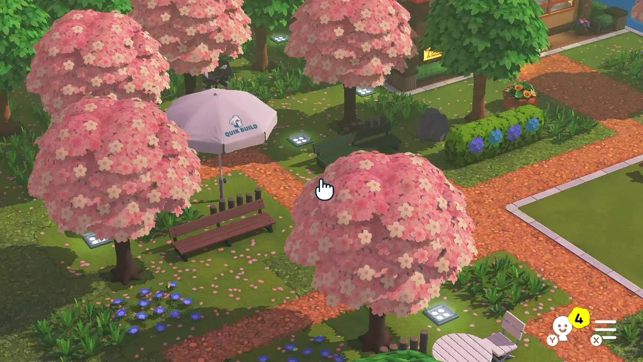 Aménagement de l'île façon forêt avec feuille de motif en grille incluse — Tomodachi Life motif DIY (image 10)