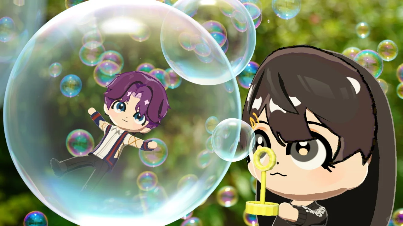Motif poisson romantique asymétrique pour Tomodachi Life : Une vie de rêve — Tomodachi Life motif DIY (image 2)