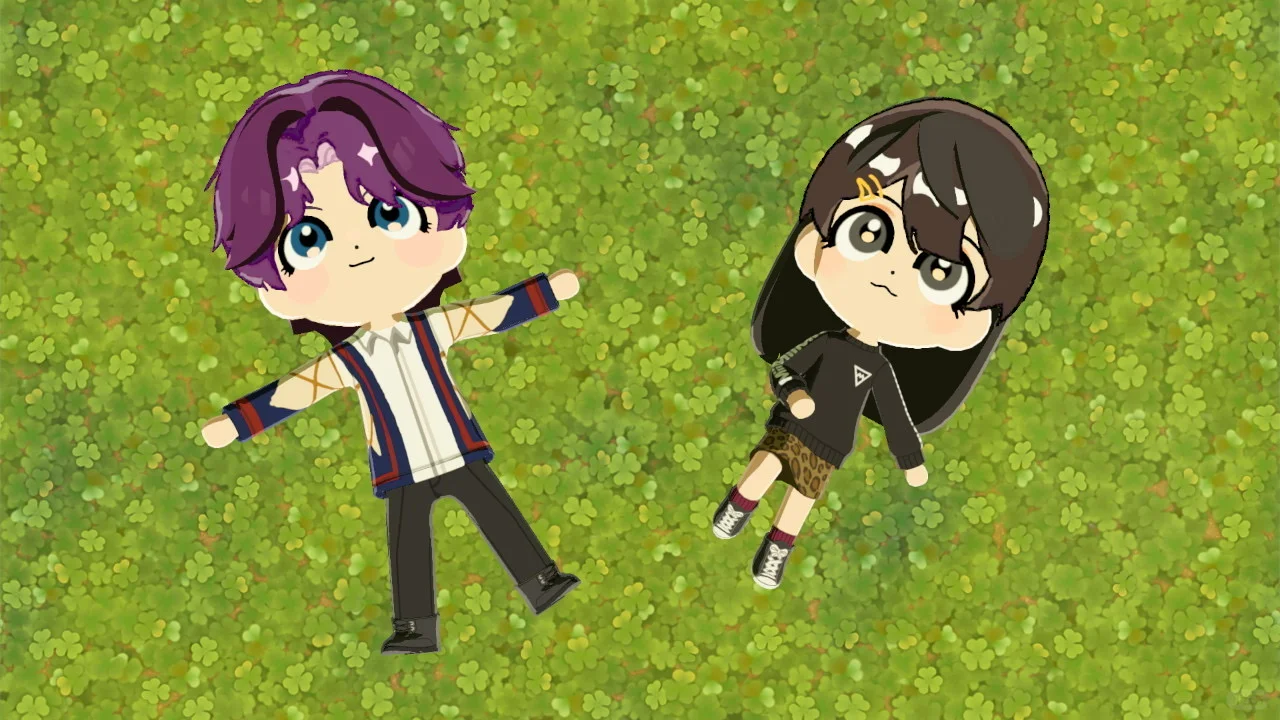 Motif poisson romantique asymétrique pour Tomodachi Life : Une vie de rêve — Tomodachi Life motif DIY (image 3)