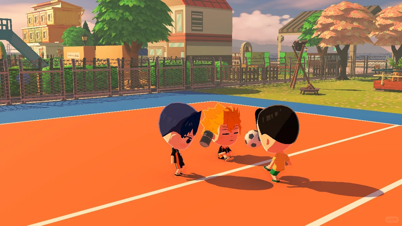 Grande île avec quartier commercial en construction — Tomodachi Life motif DIY (image 15)