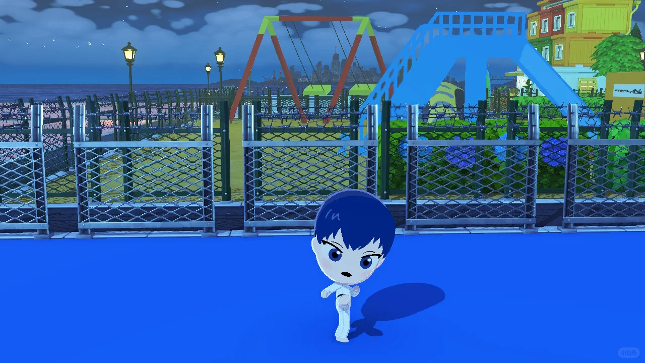Grande île avec quartier commercial en construction — Tomodachi Life motif DIY (image 17)