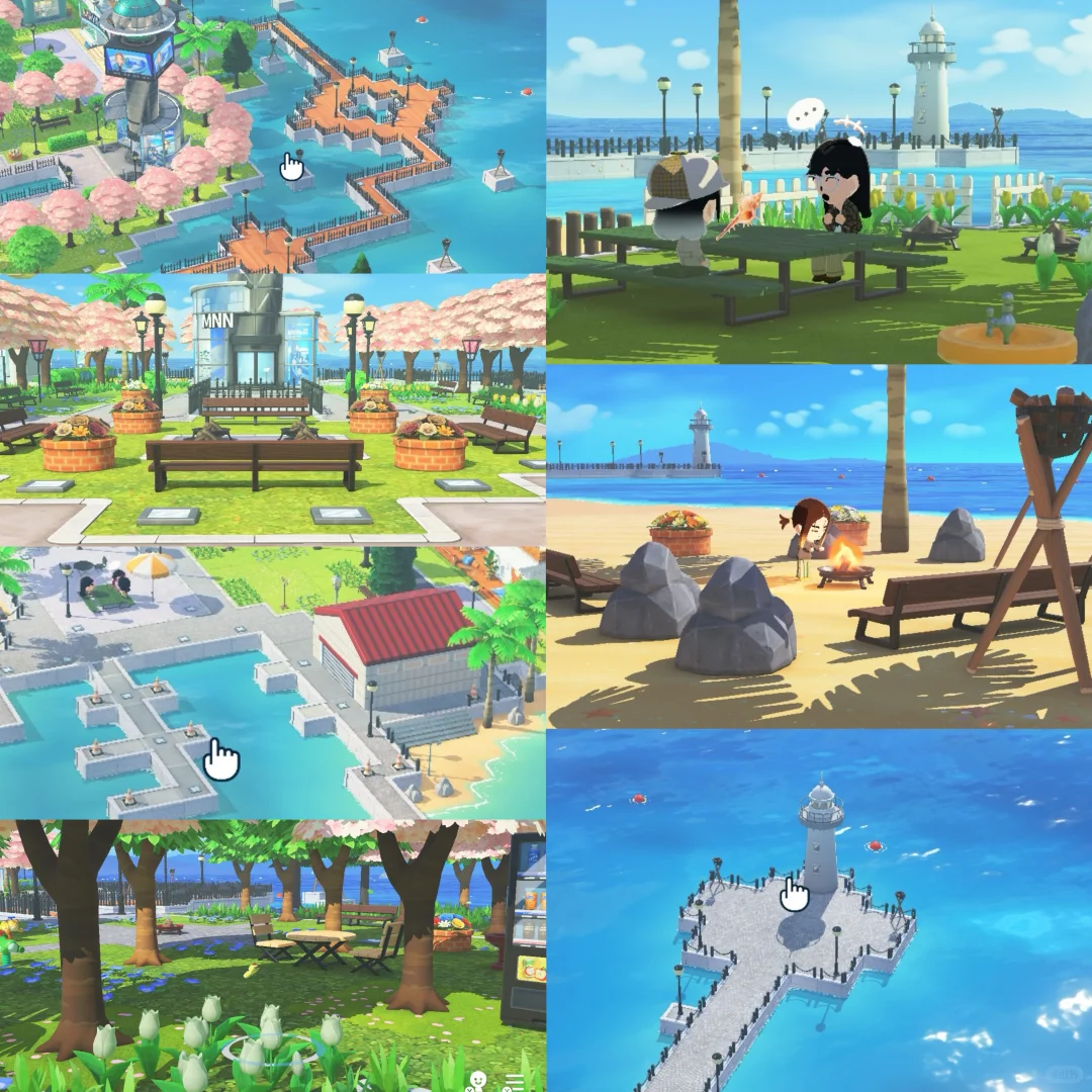 Aménagement complet avec feuilles de motif mises à jour — Tomodachi Life motif DIY (image 4)