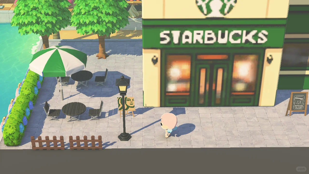 Le Starbucks côtier de Tomodachi Life est ouvert ! — Tomodachi Life motif DIY (image 4)