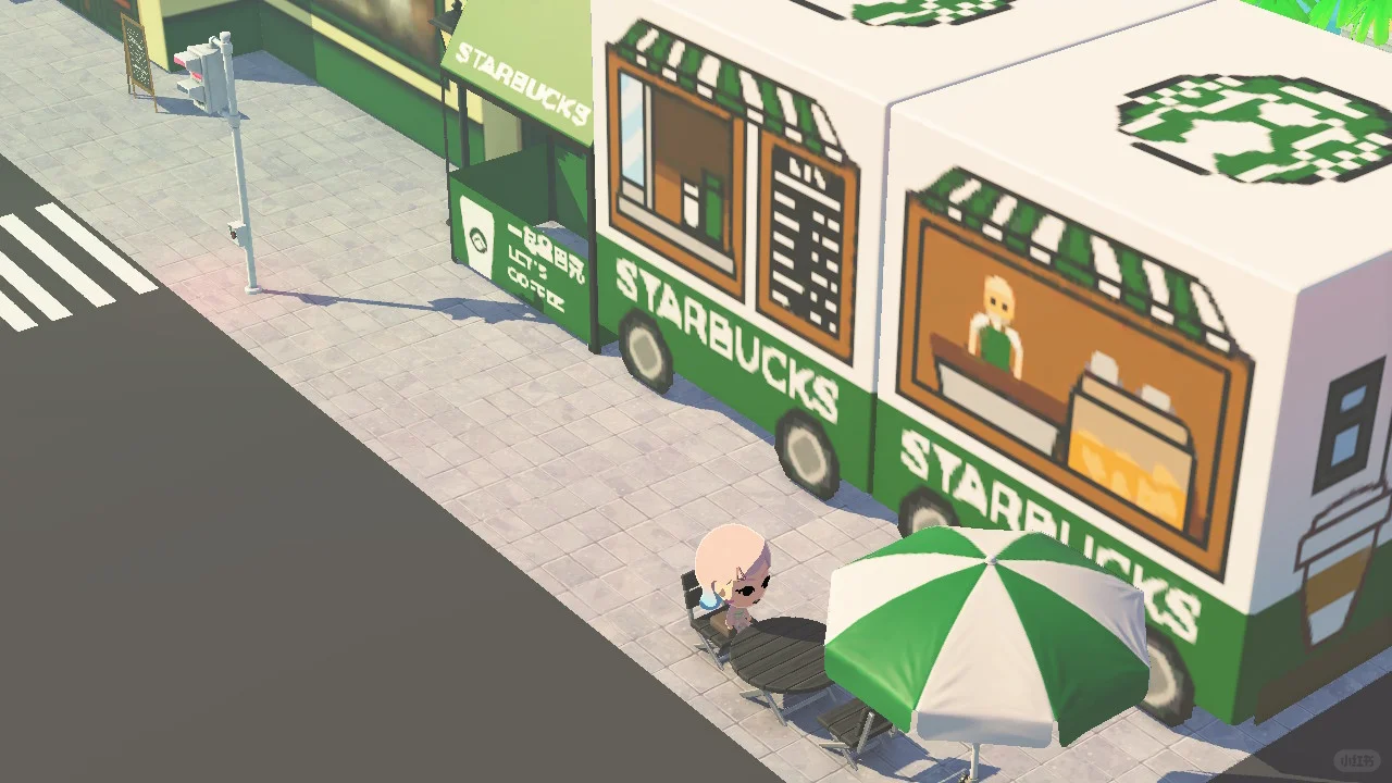 Le Starbucks côtier de Tomodachi Life est ouvert ! — Tomodachi Life motif DIY (image 5)