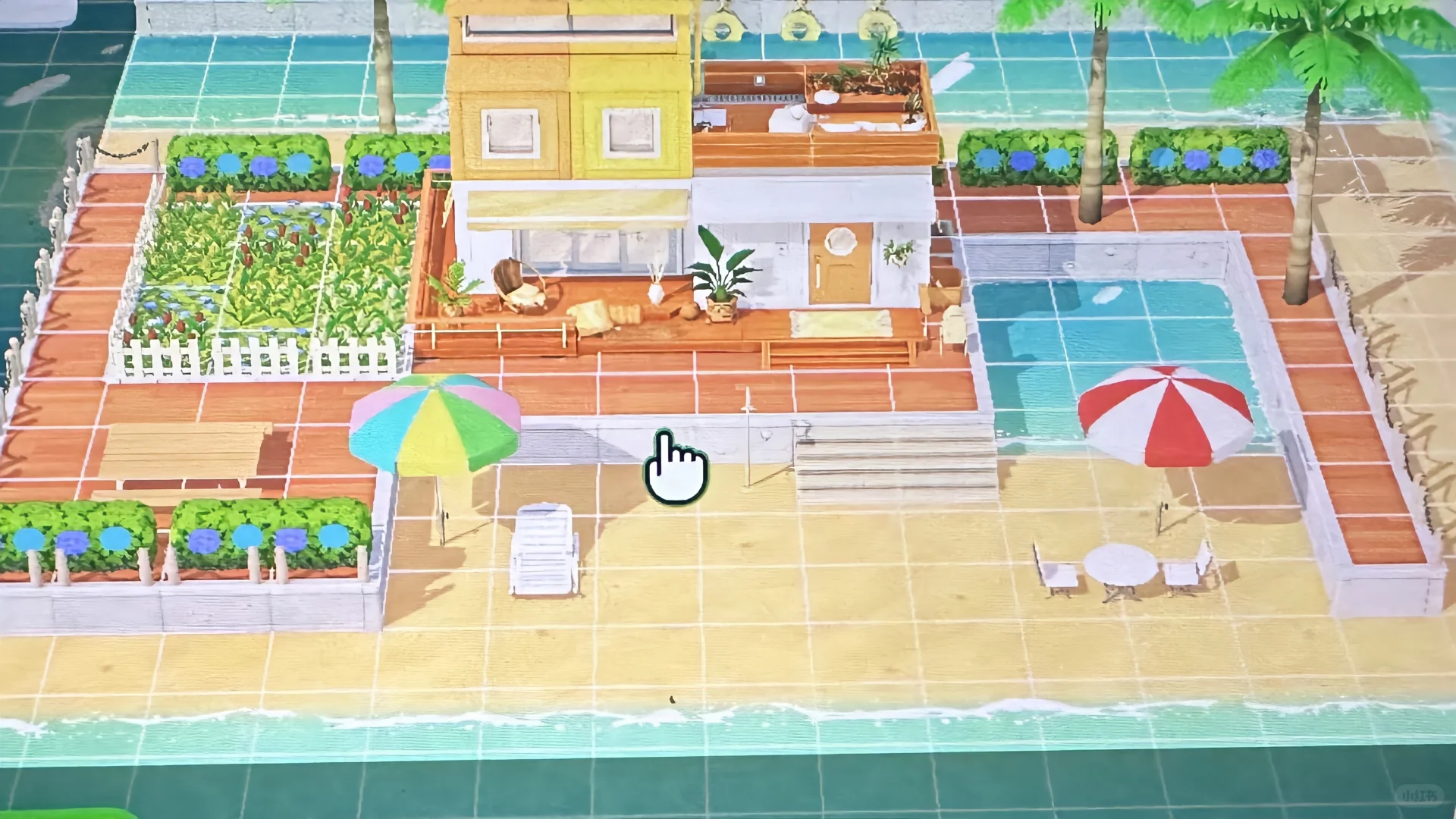トモコレのビーチヴィラ — トモダチライフ DIY 図案（3枚目）