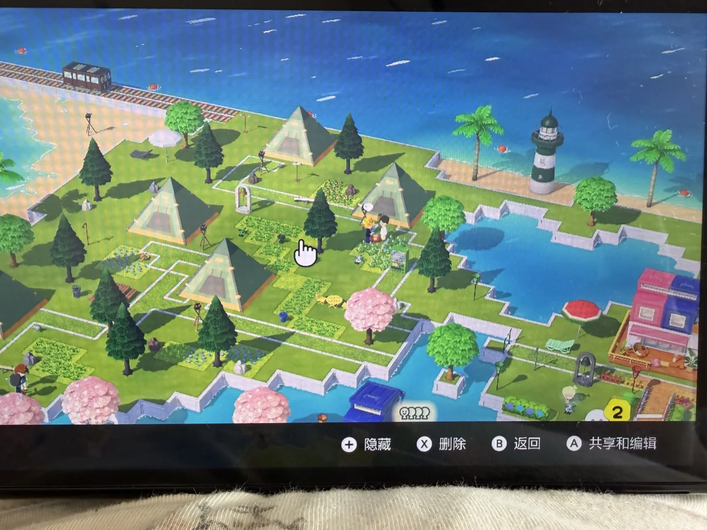 トモコレ最大デザインシートを使った島作り計画 — トモダチライフ DIY 図案（9枚目）
