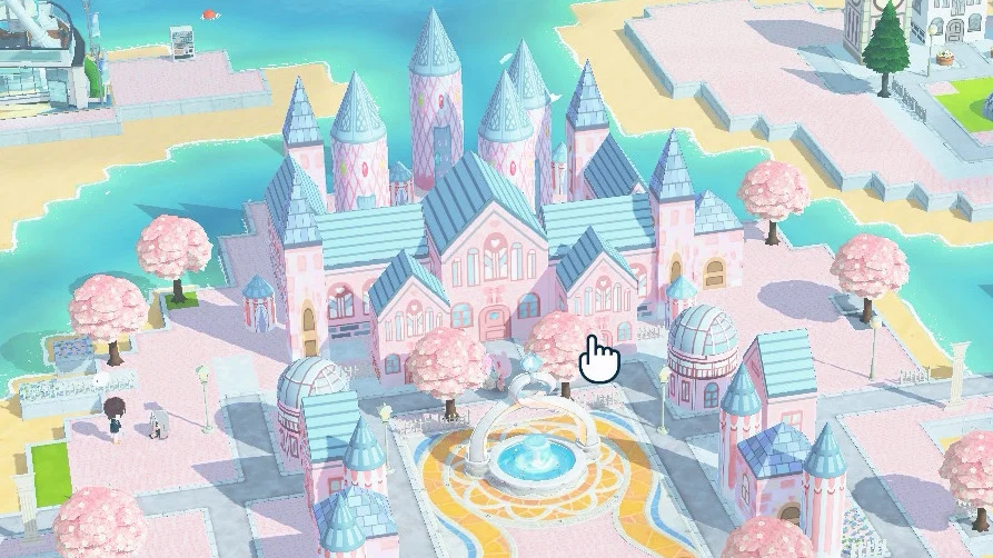 Décoration de l'île : Château rose — Tomodachi Life motif DIY (image 2)