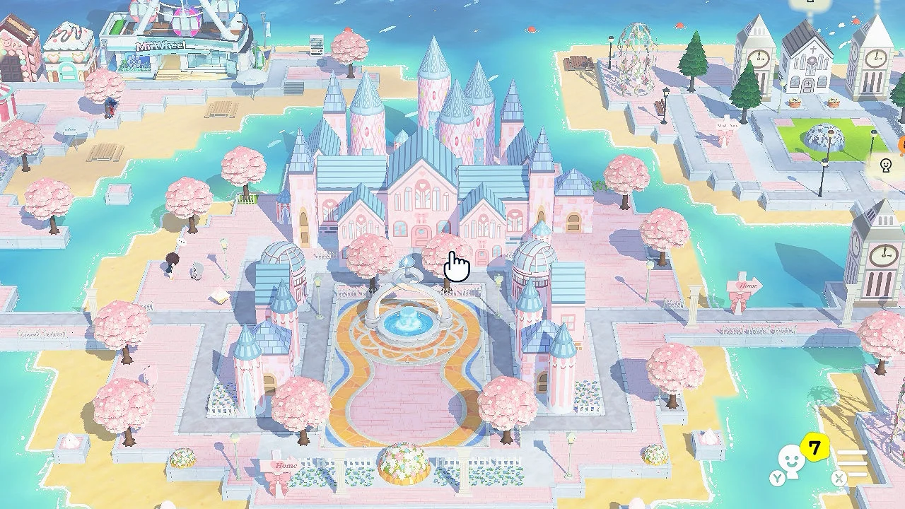 Décoration de l'île : Château rose — Tomodachi Life motif DIY (image 4)