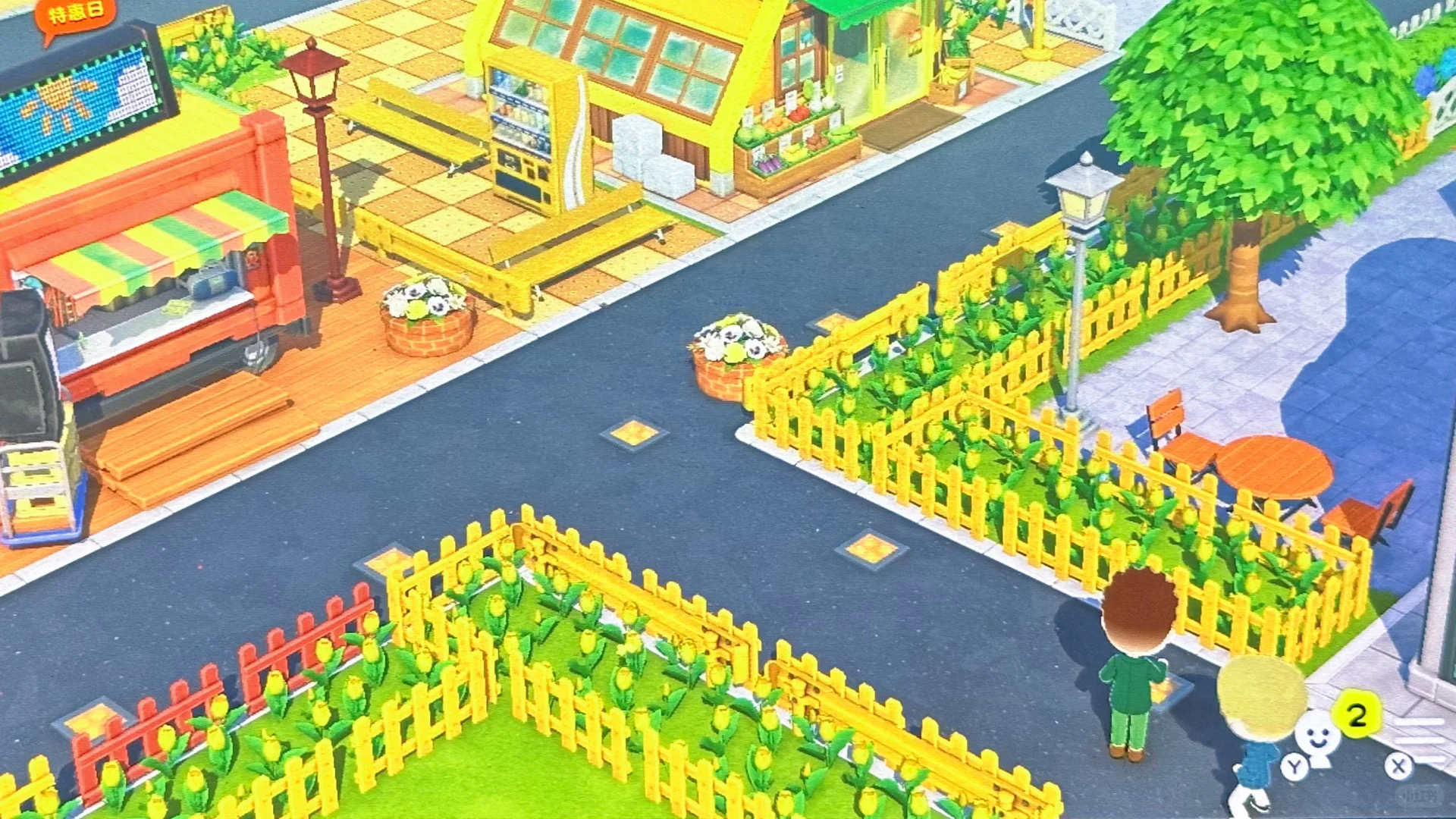 トモコレの商店街 — トモダチライフ DIY 図案（3枚目）