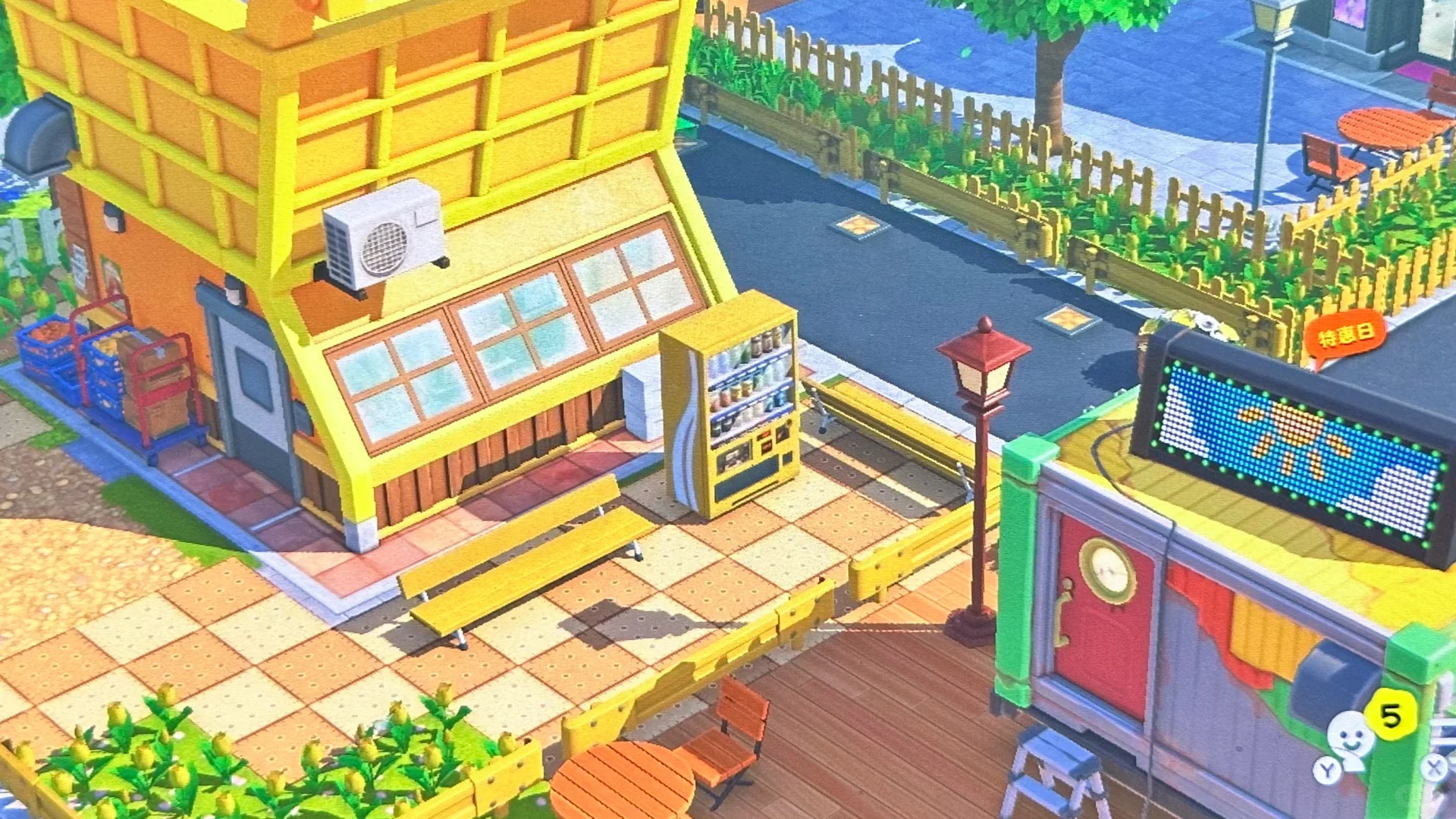 トモコレの商店街 — トモダチライフ DIY 図案（7枚目）