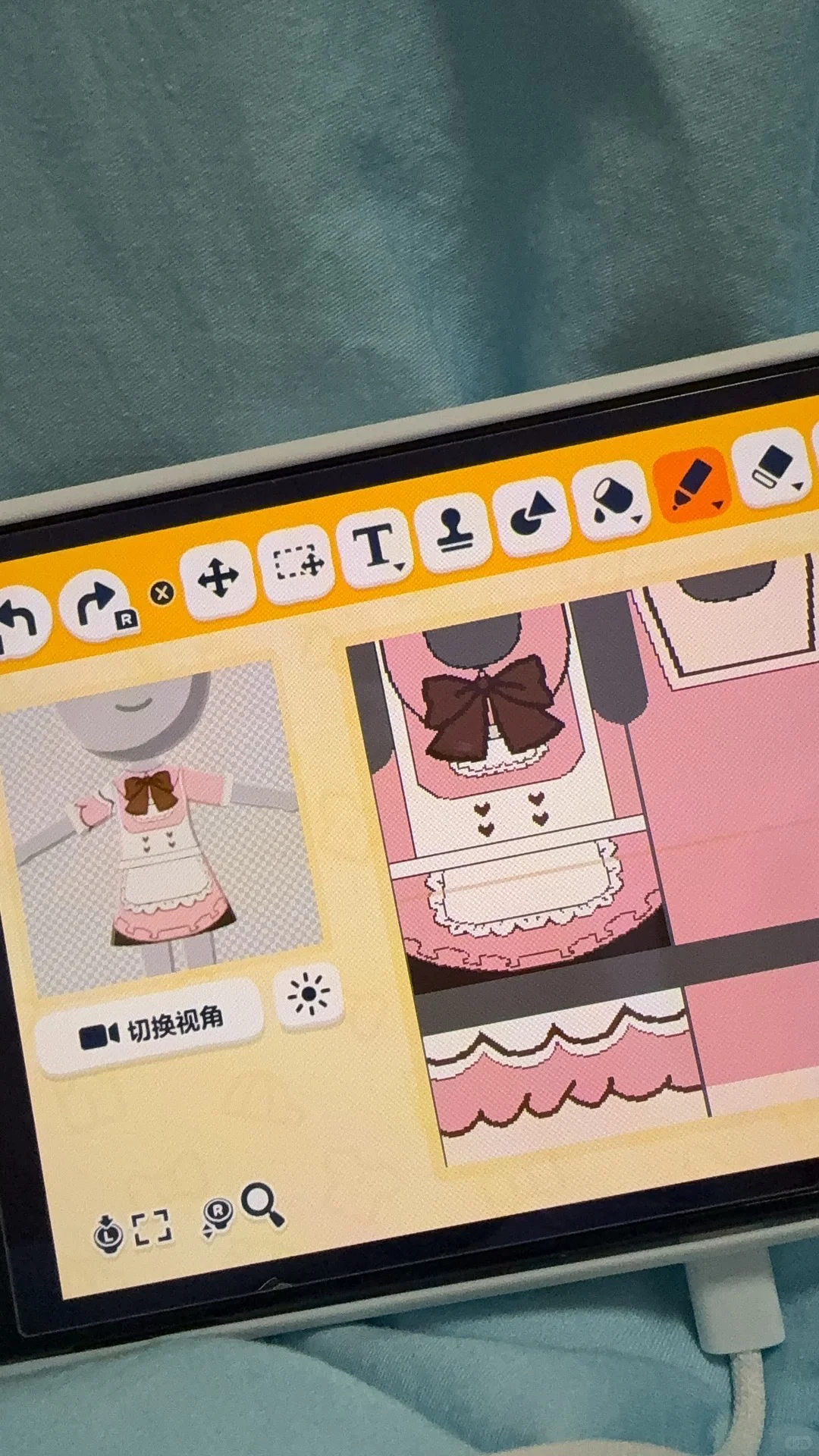 トモコレ 萌えサーバント語メイド制服デザインシート — トモダチライフ DIY 図案（2枚目）