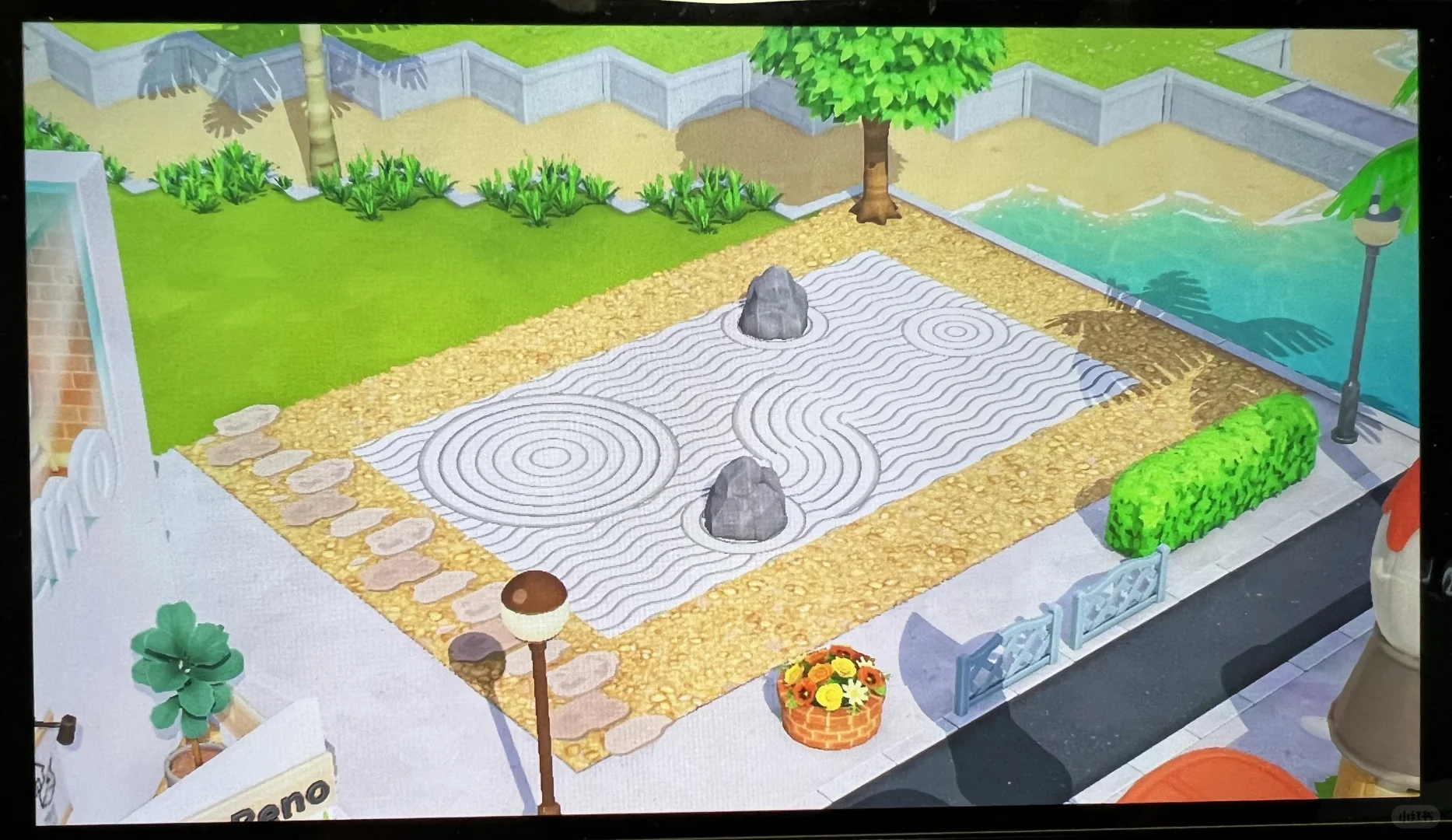 Dalles de jardin zen karesansui pour Tomodachi Life : Une vie de rêve — Tomodachi Life motif DIY