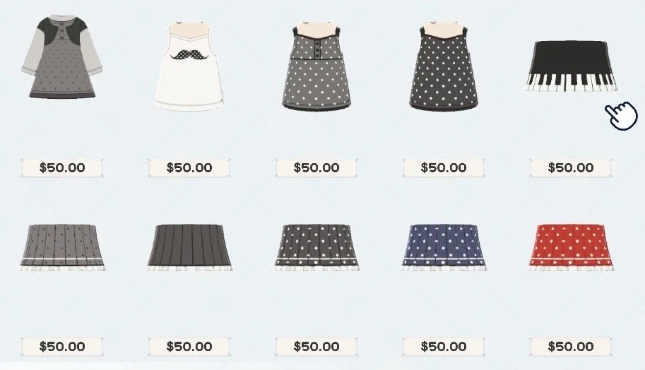 Everyday Clothing Patterns — Tomodachi Life DIY pattern