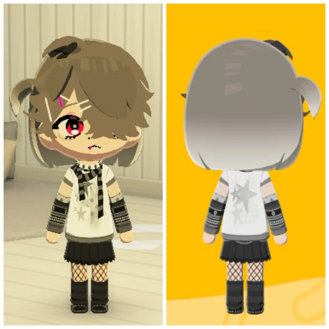 Qingya Scarf Sleeve Top Pattern — Tomodachi Life DIY pattern