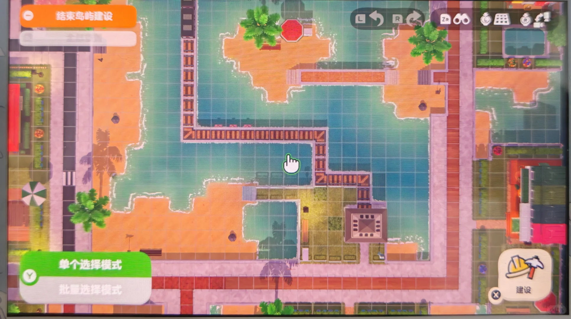 ウサギテーマの島作りグリッドレイアウト — トモダチライフ DIY 図案（10枚目）