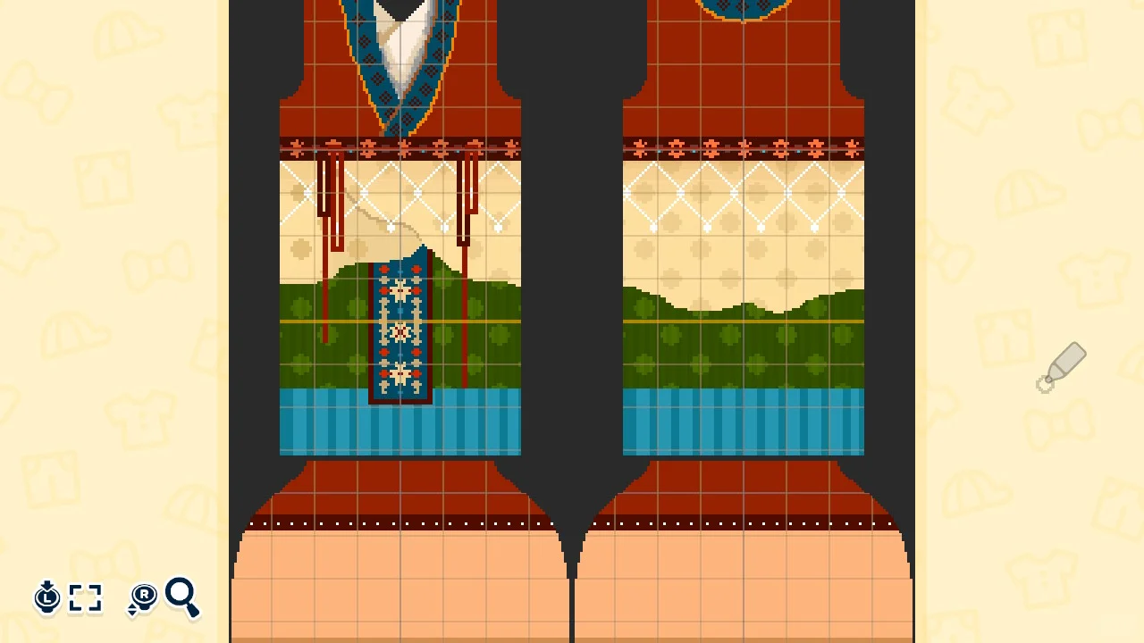 魏晋時代風漢服パターン — トモダチライフ DIY 図案（2枚目）