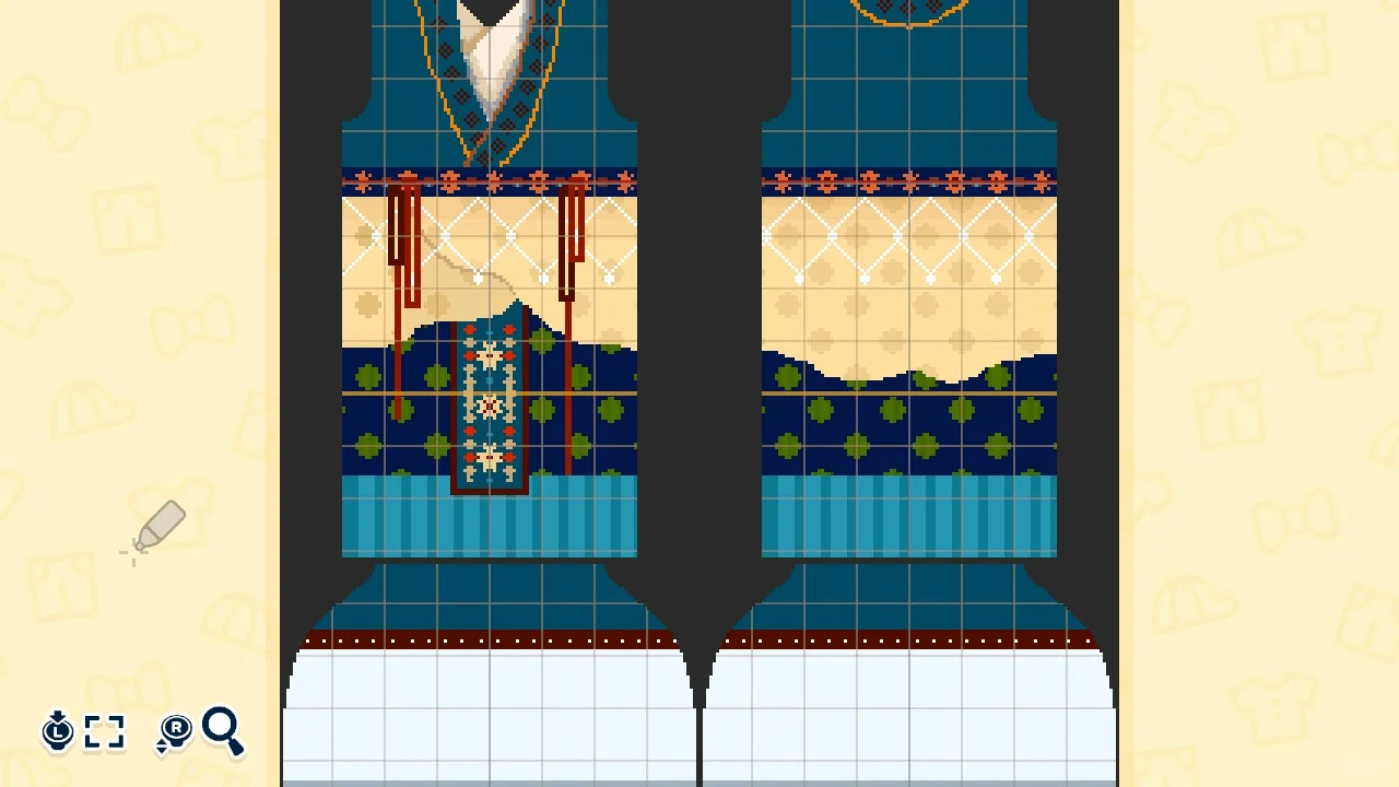 魏晋時代風漢服パターン — トモダチライフ DIY 図案（3枚目）