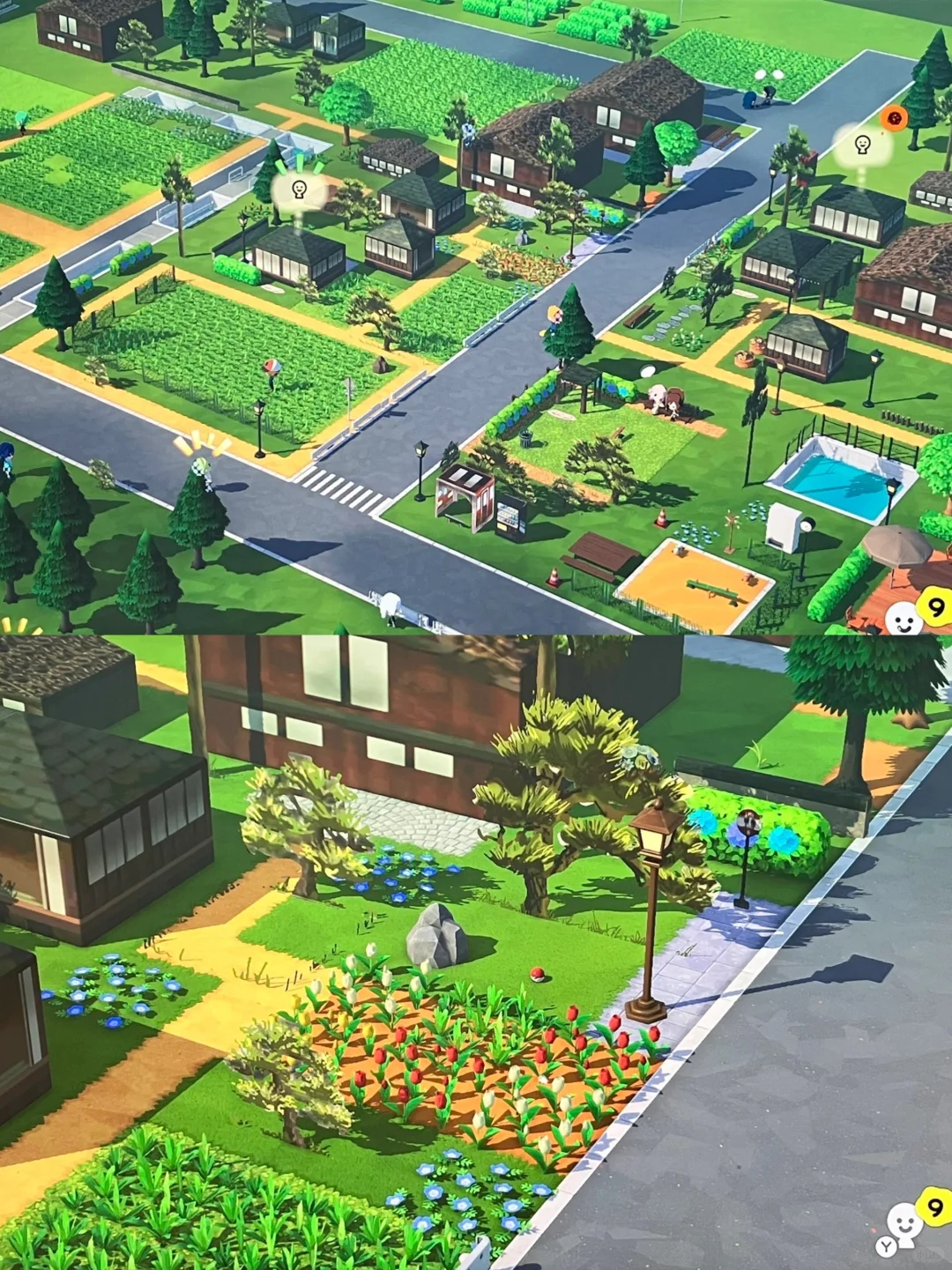 Décoration d'île rurale japonaise dans Tomodachi Life — Tomodachi Life motif DIY