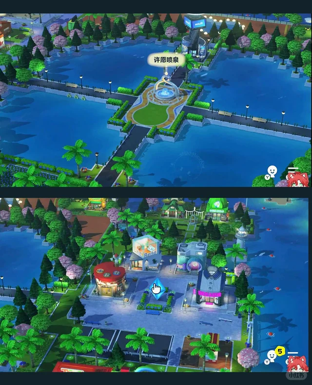 Plan d'aménagement de l'île en bord de mer — Tomodachi Life motif DIY (image 2)