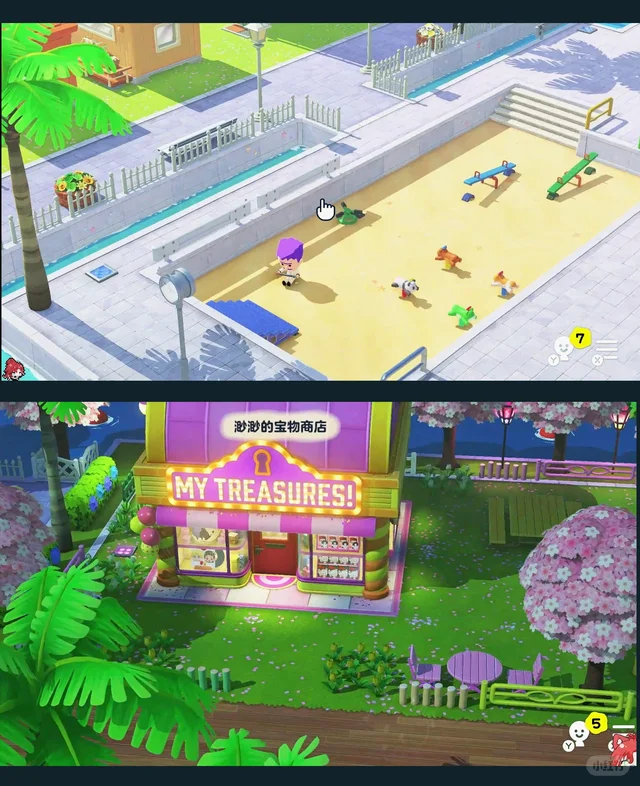 Plan d'aménagement de l'île en bord de mer — Tomodachi Life motif DIY (image 3)