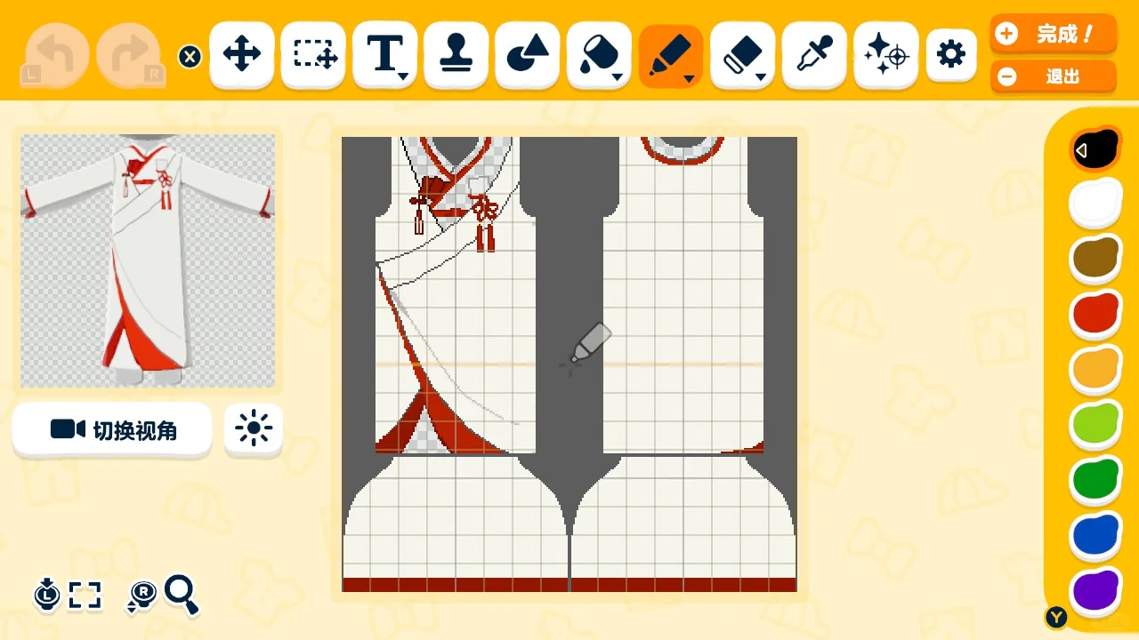 トモコレ用・白無垢のデザインシートを作りました — トモダチライフ DIY 図案