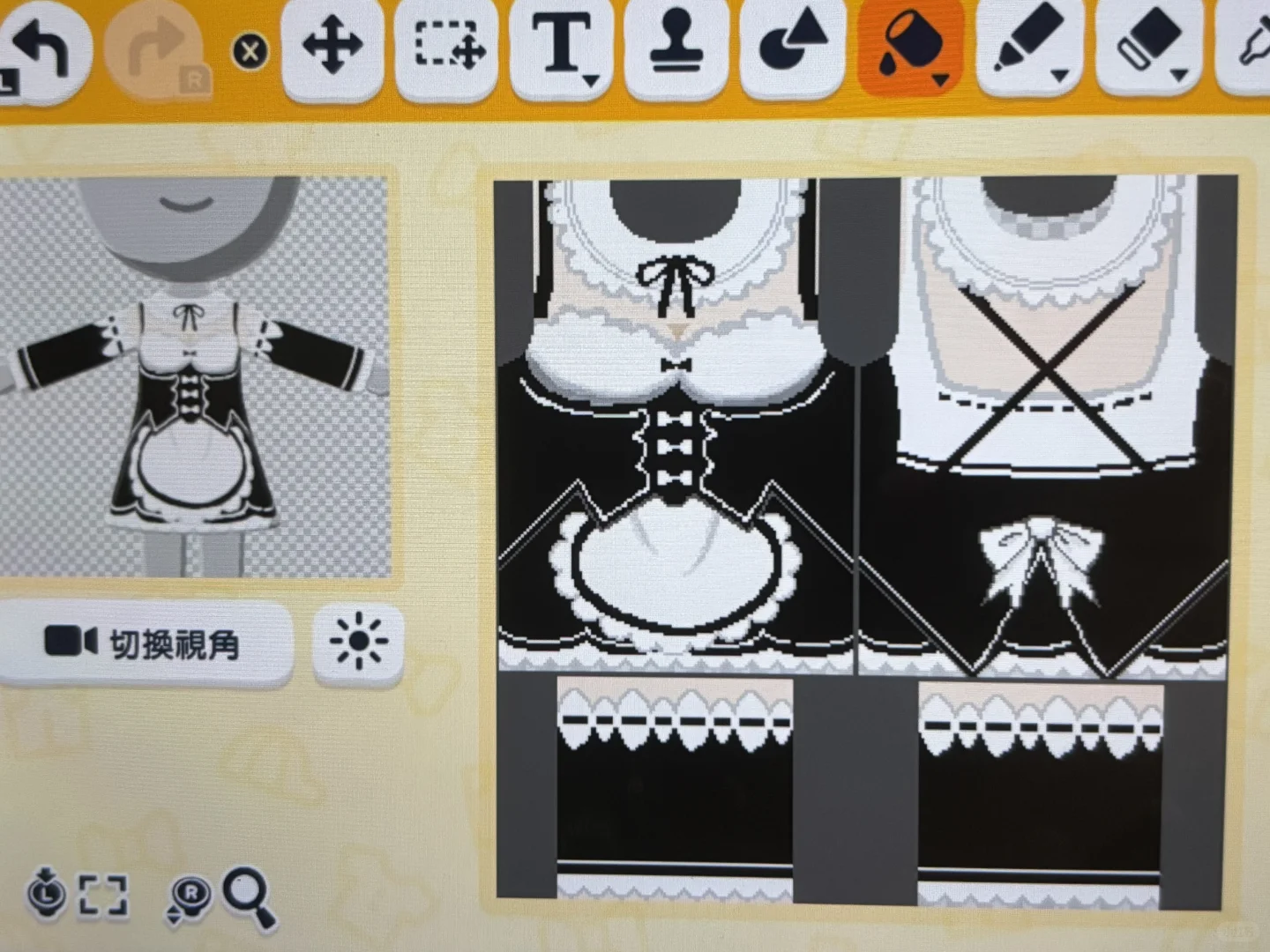 Re:Zero Maid Outfit Design — Tomodachi Life DIY pattern