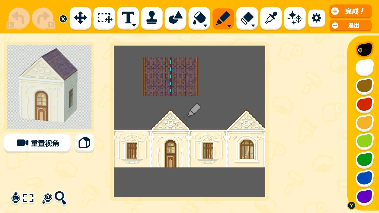 ロココ調邸宅のデザインシート — トモダチライフ DIY 図案（3枚目）