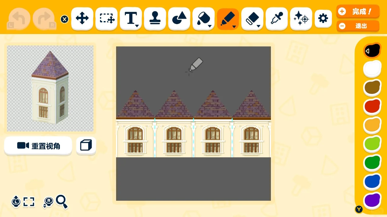 ロココ調邸宅のデザインシート — トモダチライフ DIY 図案（6枚目）