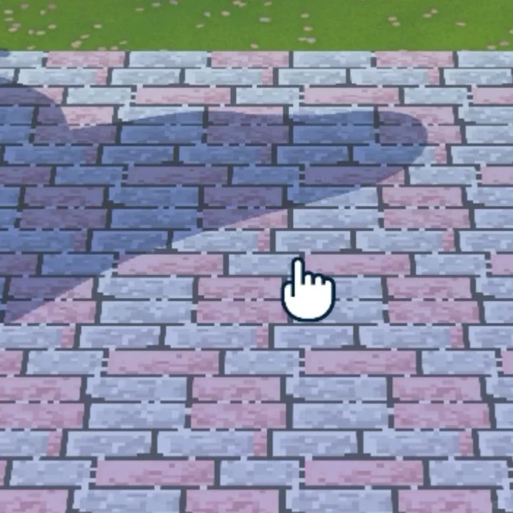Motif de sol en carrelage rose et gris pour Tomodachi Life — Tomodachi Life motif DIY (image 3)