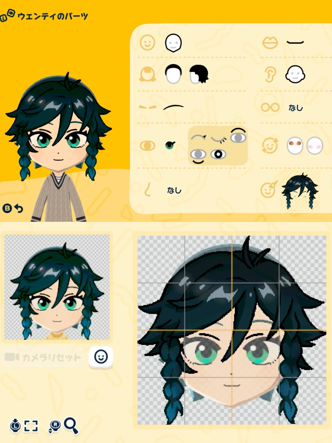 Collection de Mii Genshin Impact avec motifs et paramètres — Tomodachi Life motif DIY (image 5)