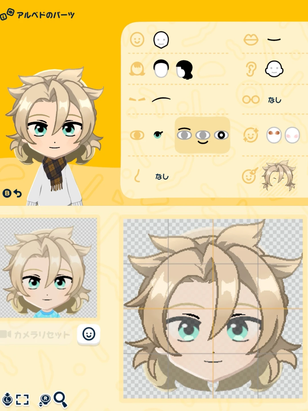 Collection de Mii Genshin Impact avec motifs et paramètres — Tomodachi Life motif DIY (image 6)
