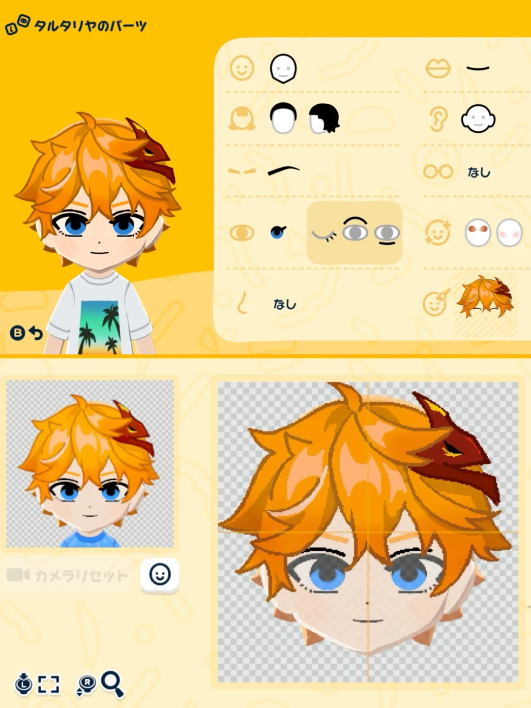 Collection de Mii Genshin Impact avec motifs et paramètres — Tomodachi Life motif DIY (image 9)