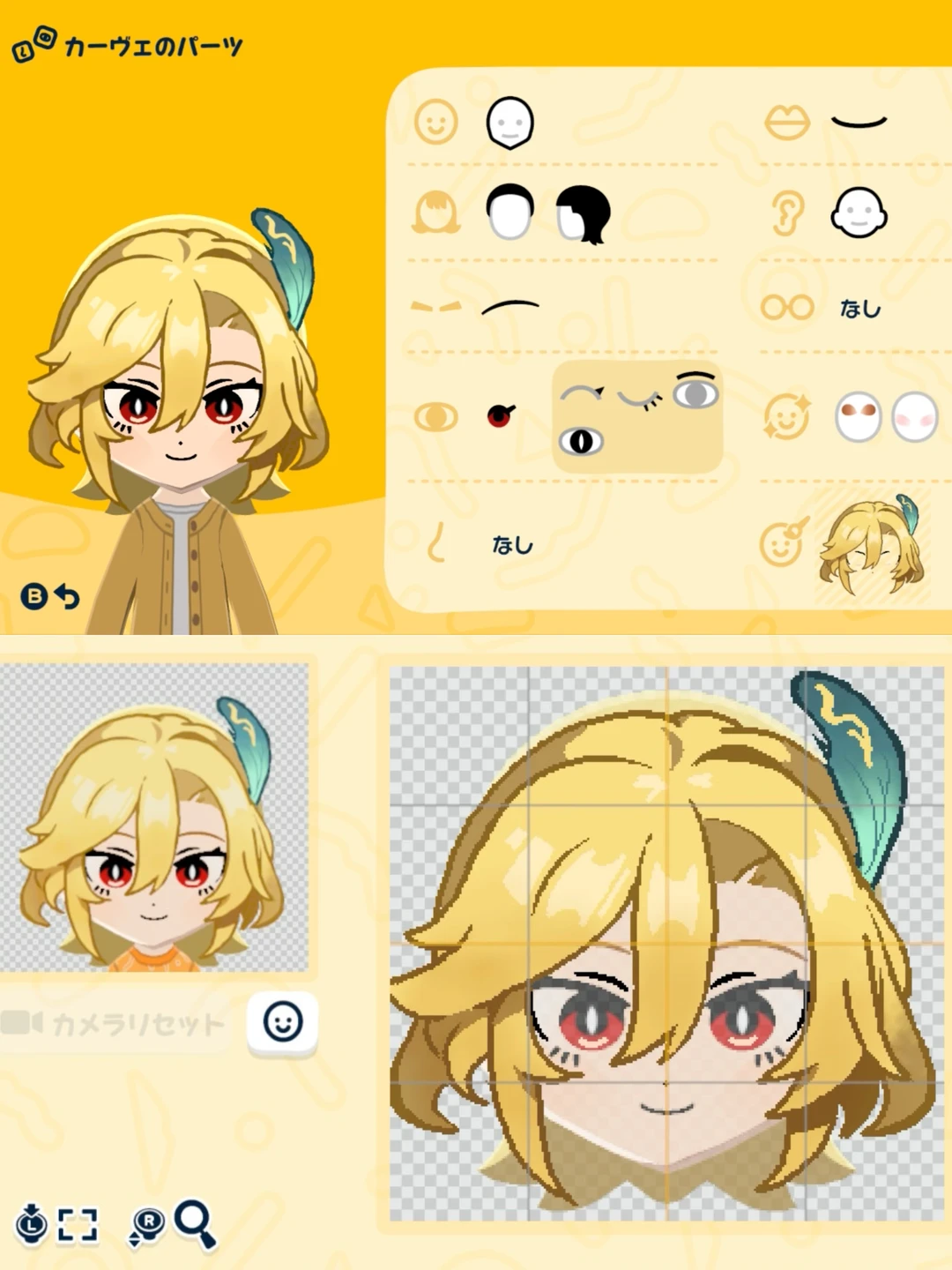 Collection de Mii Genshin Impact avec motifs et paramètres — Tomodachi Life motif DIY (image 14)