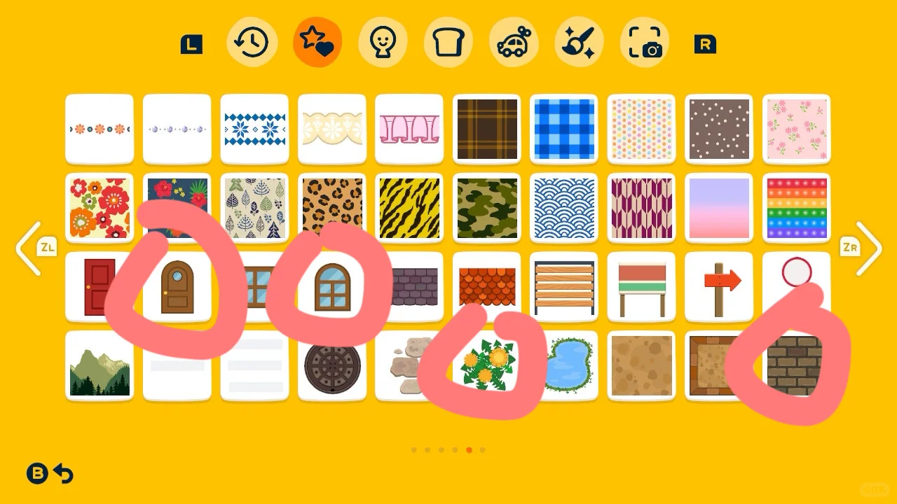 スタンプだけで作るトモダチコレクションのお城 — トモダチライフ DIY 図案（11枚目）