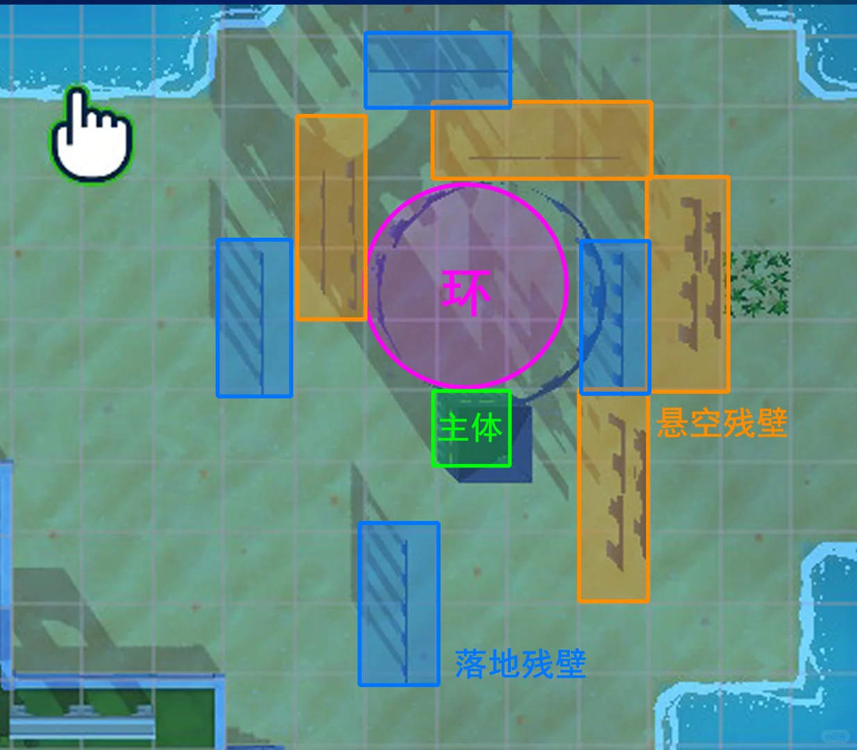 島作りチュートリアル：廃城 — トモダチライフ DIY 図案（7枚目）
