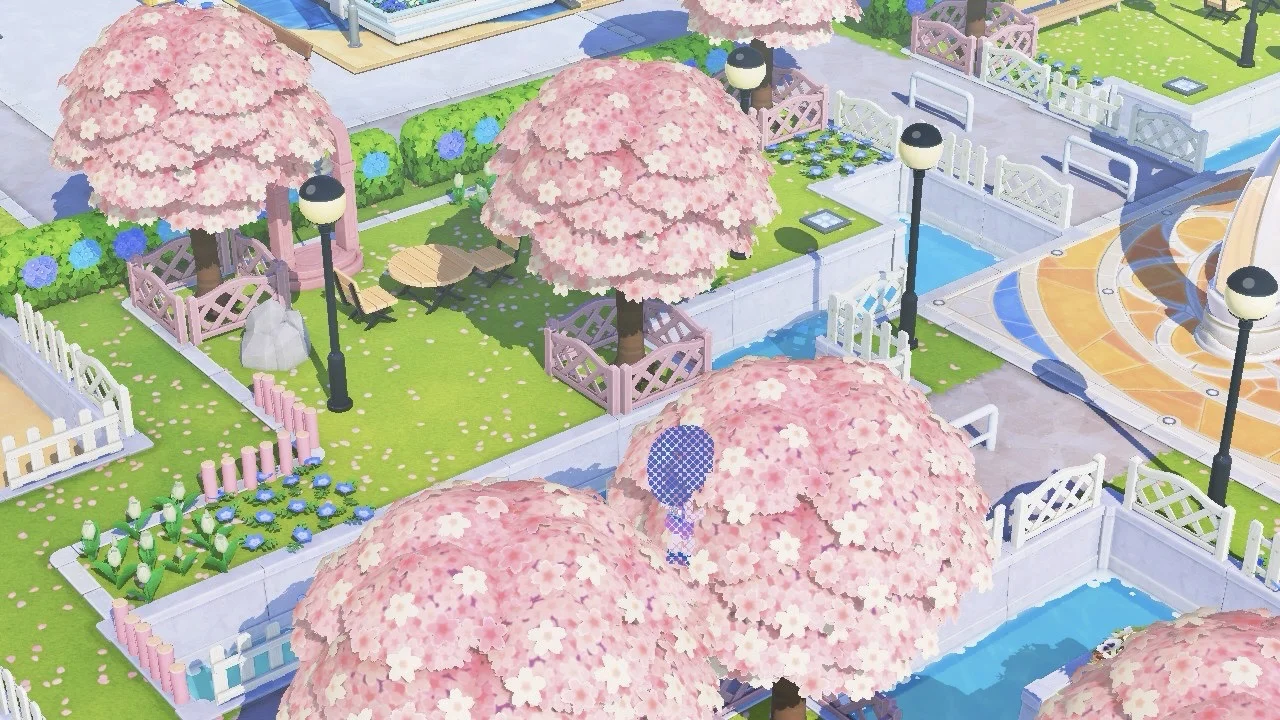 岛建分享Part.2🌸喷泉樱花公园 with格子图 — 人森 DIY 图纸（第 5 张）