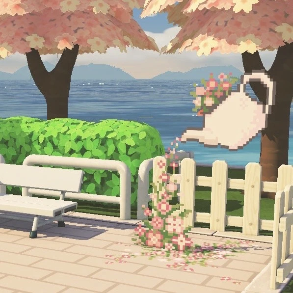 公園の角：ガーデンティーポットデザイン — トモダチライフ DIY 図案（2枚目）