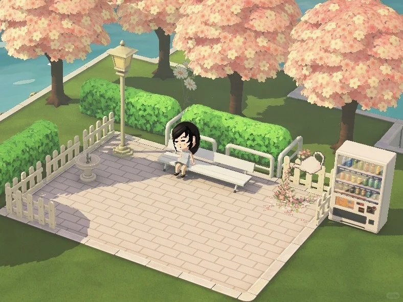 公園の角：ガーデンティーポットデザイン — トモダチライフ DIY 図案（4枚目）