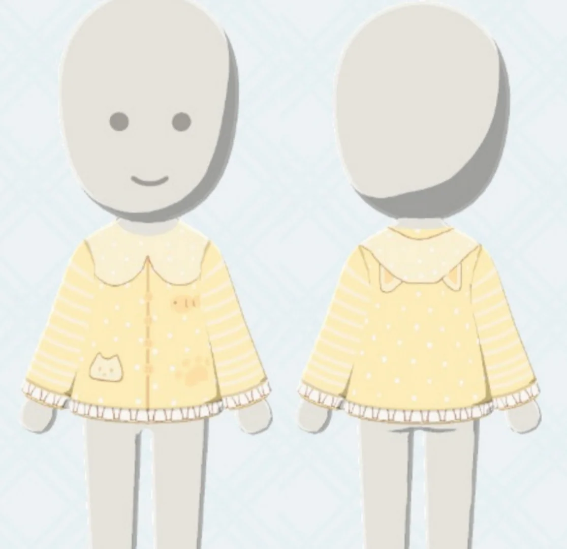 Motif de sweat à capuche avec oreilles de chat mignon — Tomodachi Life motif DIY (image 2)