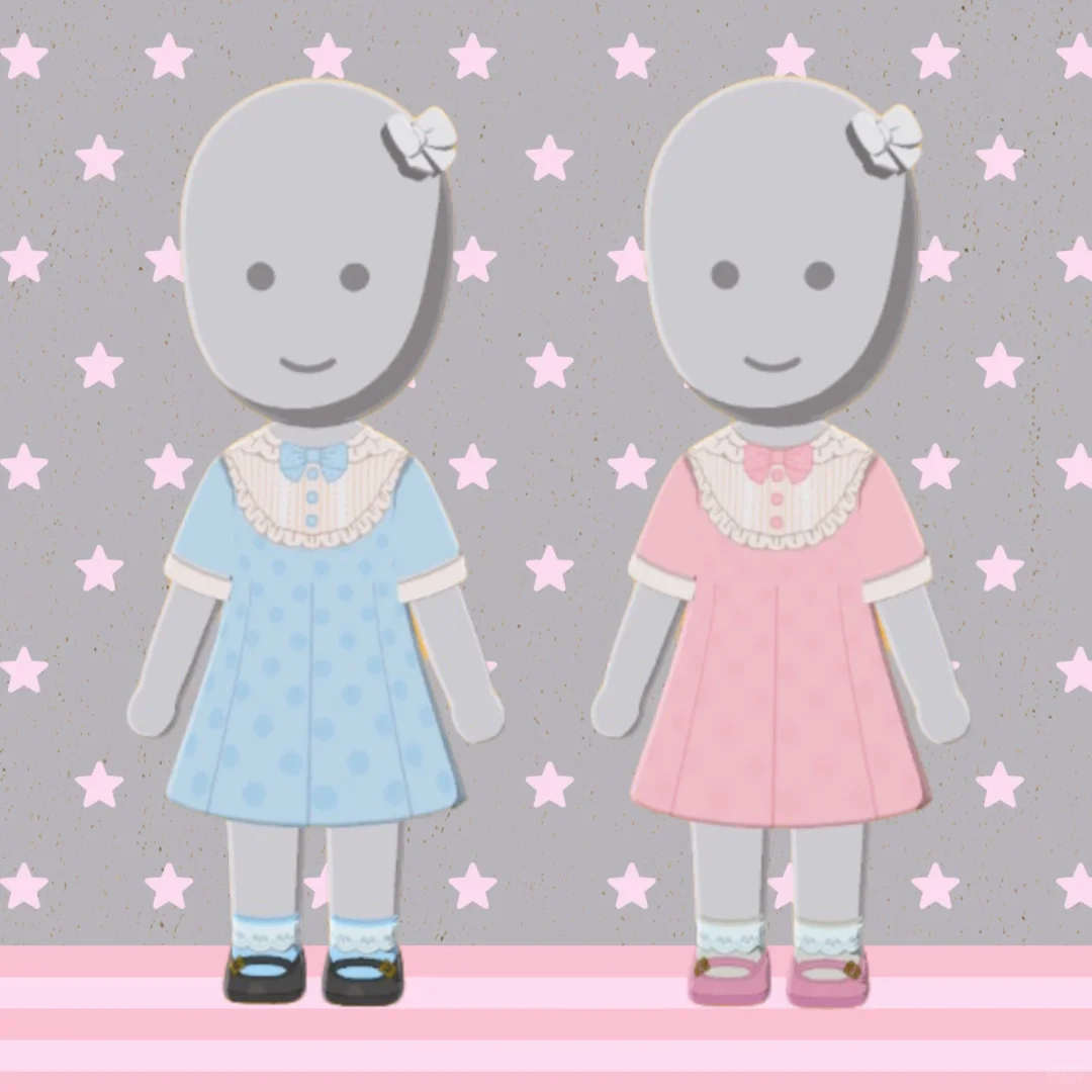 Cute Polka Dot Dress Pattern Sheet for Tomodachi Life — Tomodachi Life DIY pattern