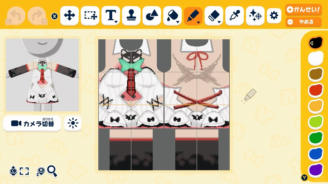 トモコレでオリジナルコーデの三人を完全再現！ — トモダチライフ DIY 図案（5枚目）