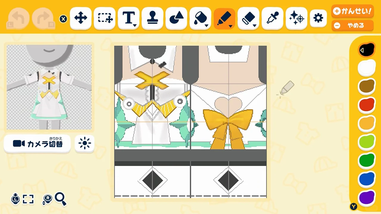 トモコレでオリジナルコーデの三人を完全再現！ — トモダチライフ DIY 図案（6枚目）