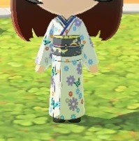Feuille de motif : Kimono fleuri aux papillons — Tomodachi Life motif DIY (image 5)